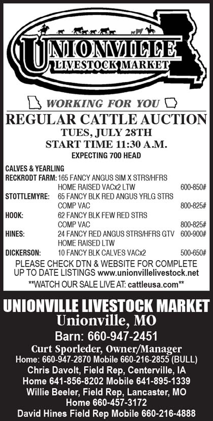 unionville livestock market unionville mo